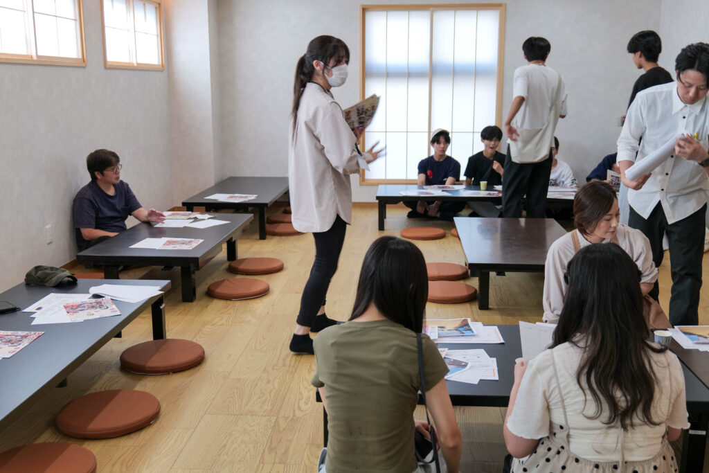 会議の準備をしている様子