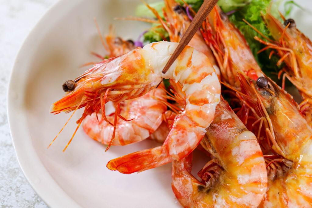 特大天然海老 盛り付け例1
