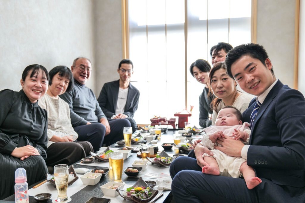 お食い初めでのご利用のご家族1