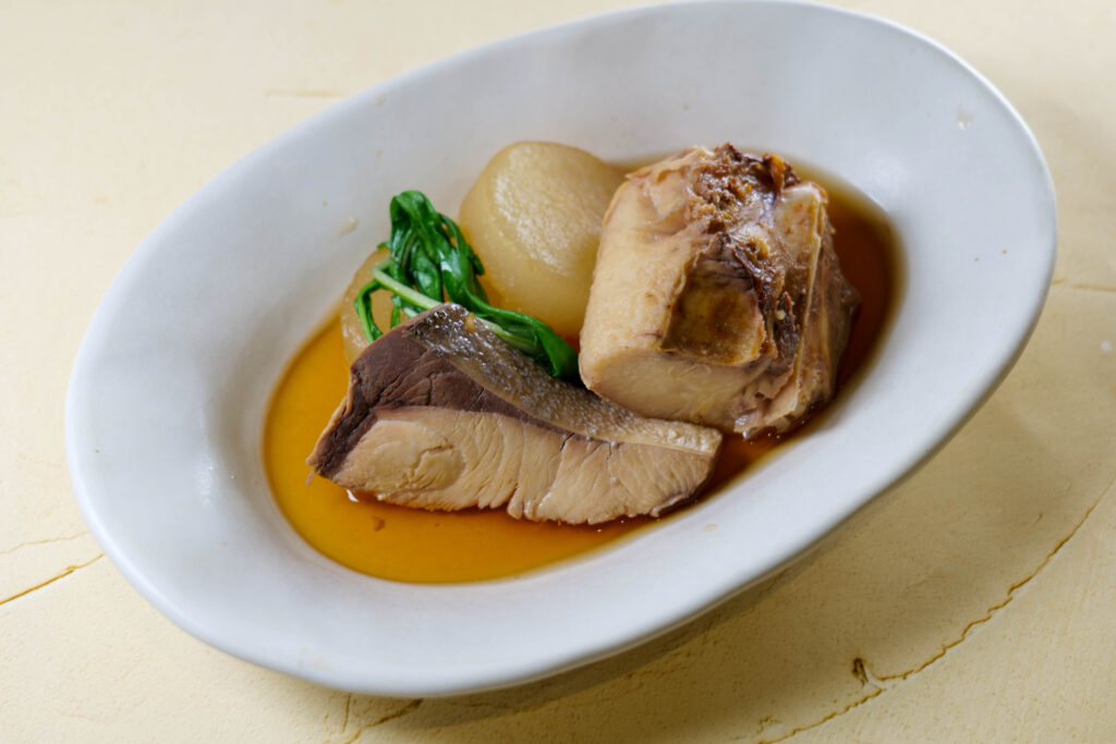 テイクアウト用のぶり大根パック