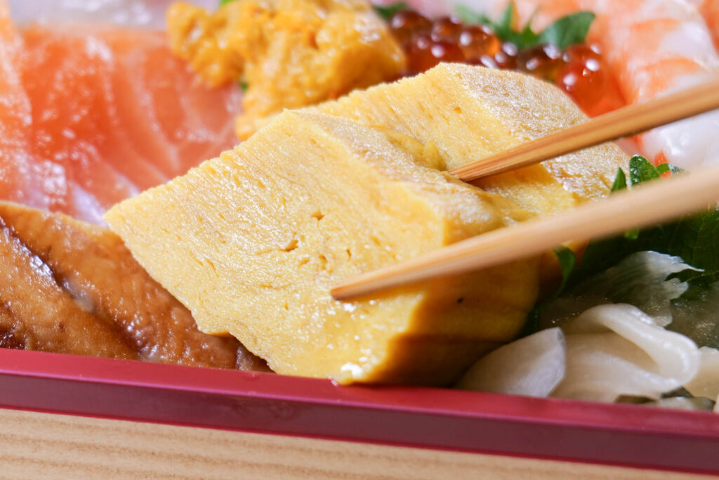 玉子焼き 箸上げ