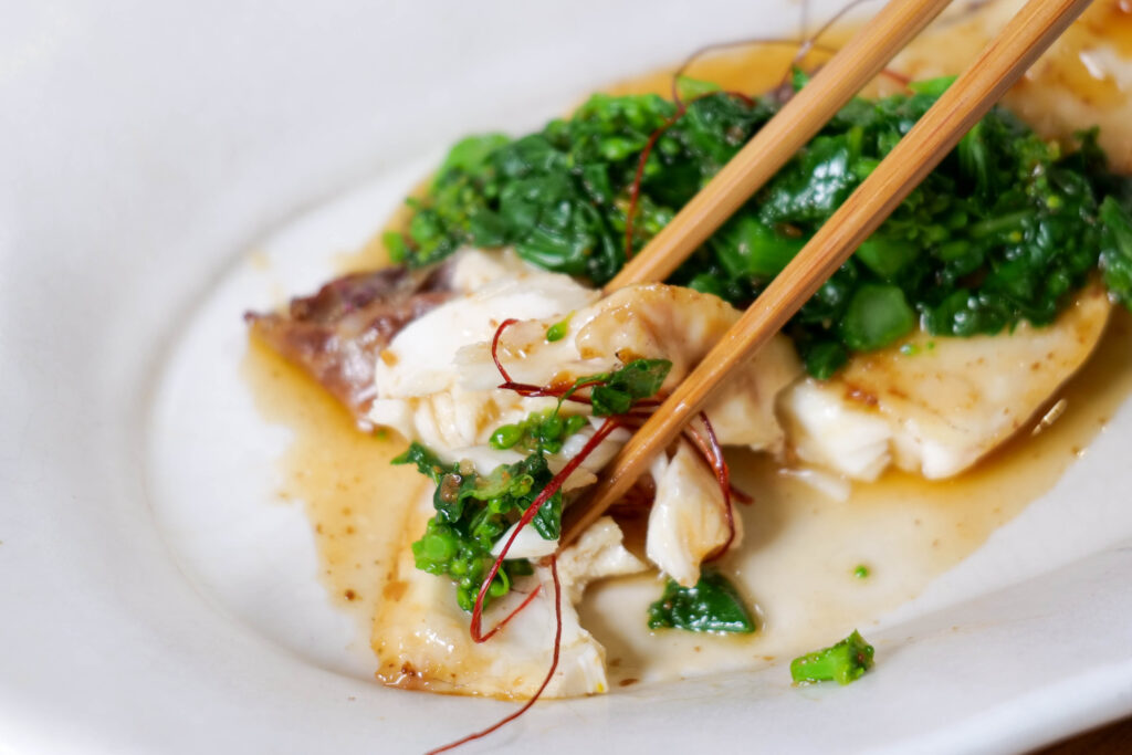 箸上げ（食欲をそそる一枚）