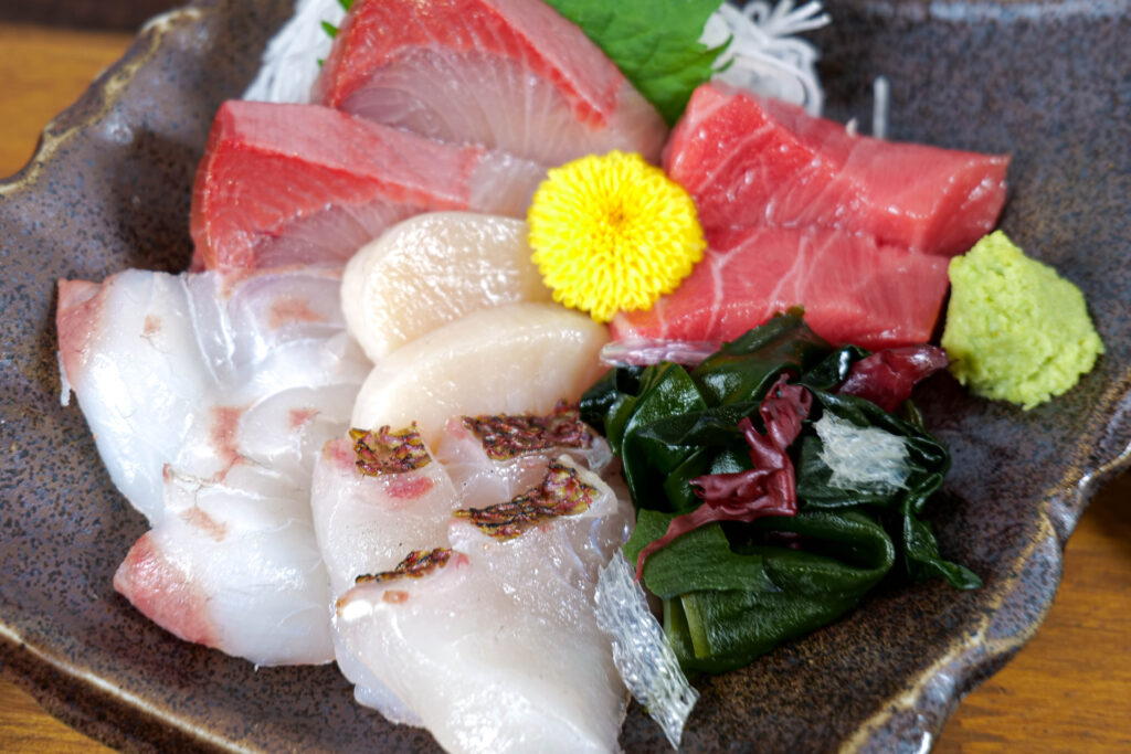 桜鯛の炙りの５点盛