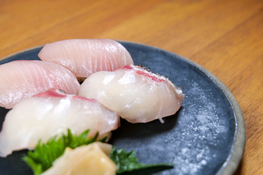 春の旬の食べ比べにぎり 全体寄り写真